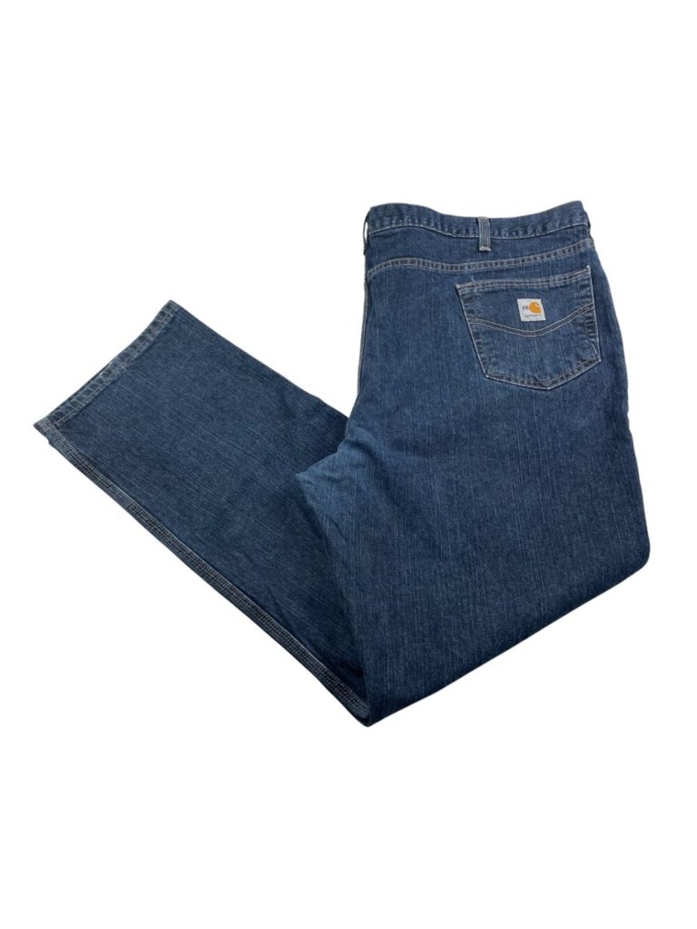 Carhartt Men's Flame Resistant 5-Pocket Jeans Medium Wash Blue • 48x32